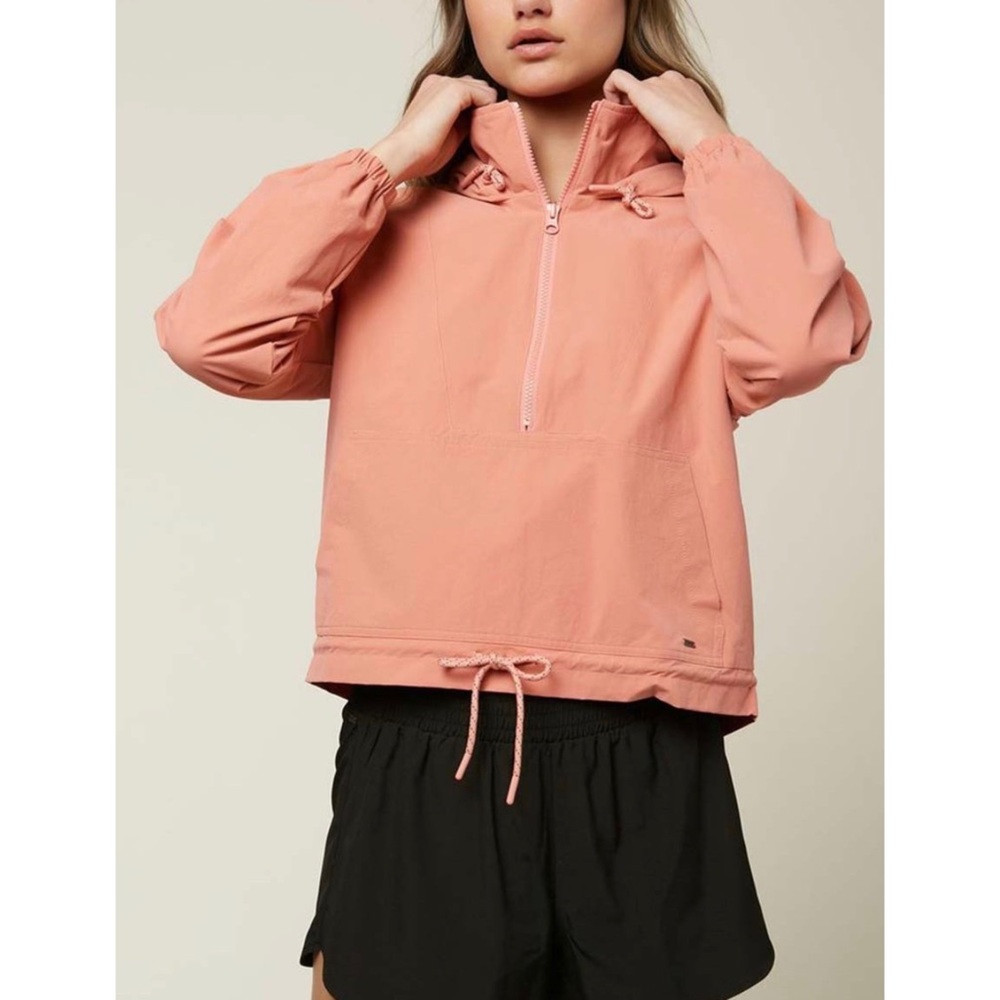 O’Neil Coral Traverse Drawstring-Waist Funnel Collar Anorak Size Small New